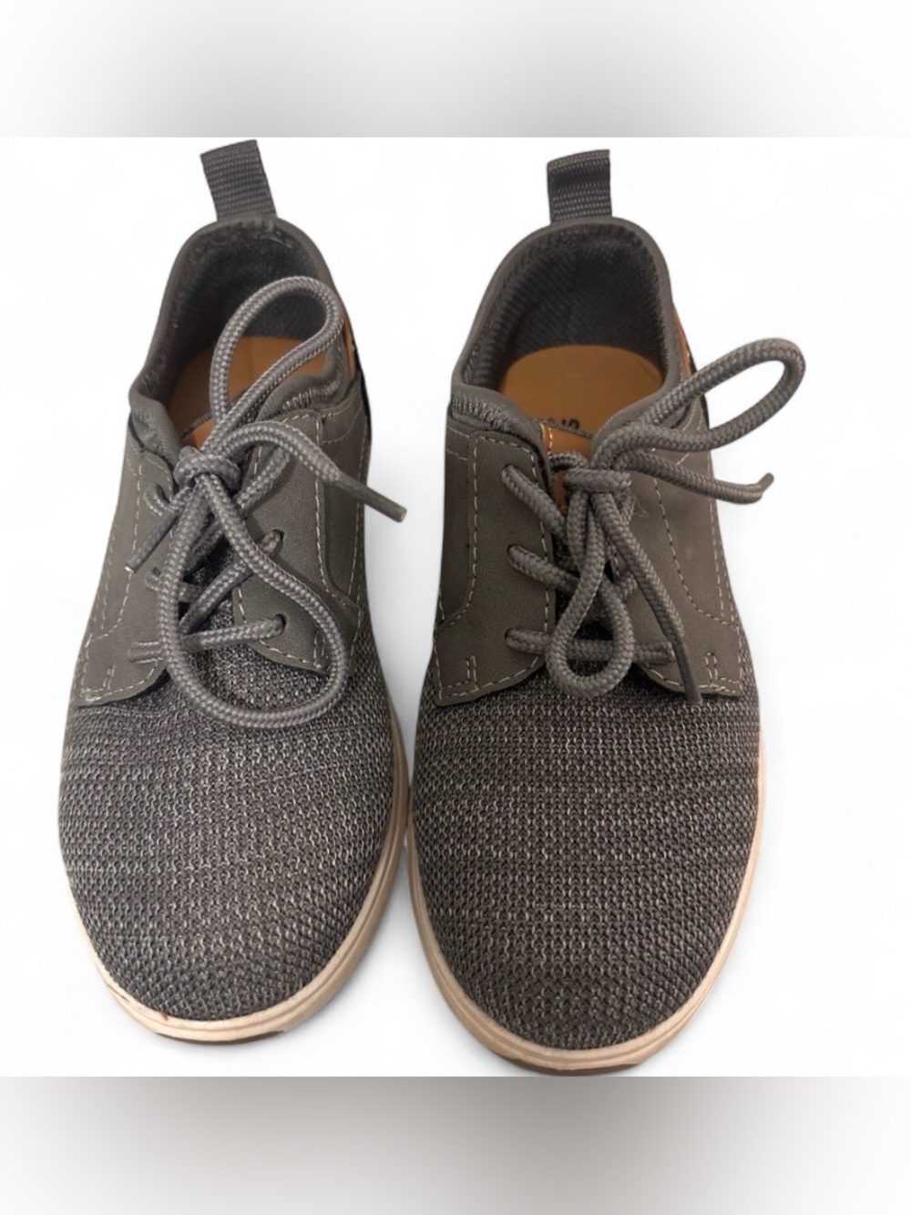 Kohl's Men's Gray Knit Lace-Up Oxfords